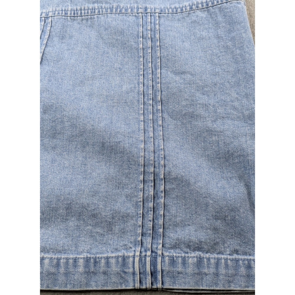 Vintage Orvis Womens 6 Denim Maxi Skirt Long Blue 100% Cotton 90s Y2K Paneled - Picture 9 of 11